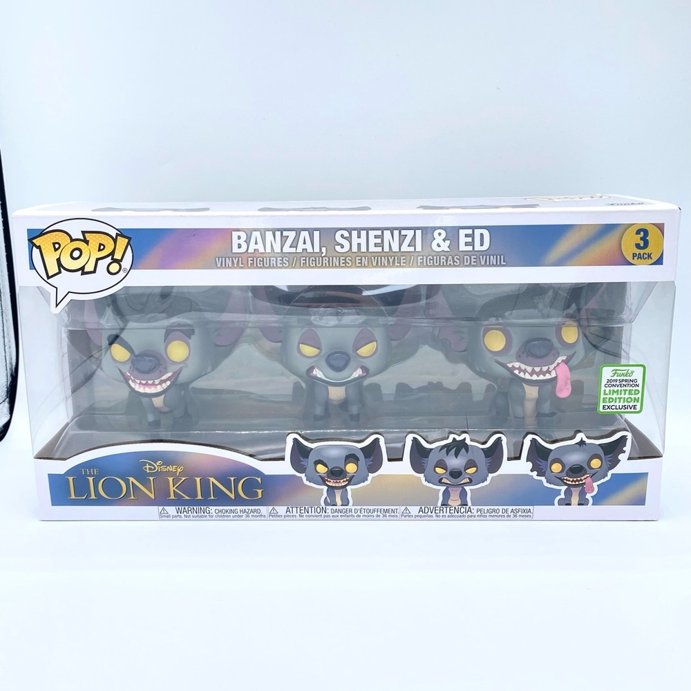 Funko Pop! Disney Hyenas 3 Pack Banzai Shenzi & Ed Funko 2019 Spring Convention